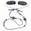 Perlebesat brilleremmer 70 cm 5