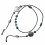 Perlebesat brilleremmer 70 cm 7