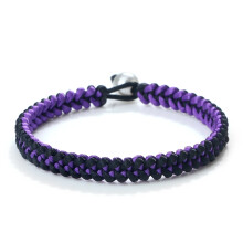 NANAHuang rebflettet armbånd17-23cm håndlavet bred armring