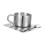 Edelstahl-Kaffeebecher-Set mit Untertasse, 2-teilig 2