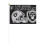 Raiders double-sided hand-waved mini flag 5.5x8.2 in 1