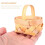120Pcs Wood Chip  Baskets Manual Woven Baskets Ornaments Candy Storage Box 6
