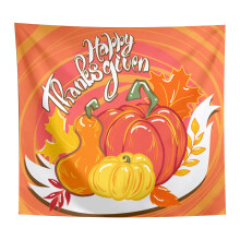 Thanksgiving tapestry wall hanging autumn leaves 60x80 inch