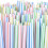 Colorful Plastic Straws Flexible 200 Count 1