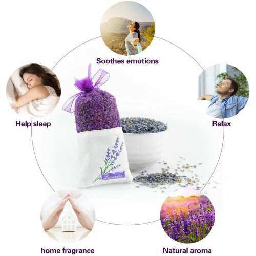 Lavender Sachets Natural Moth-Proof 8-Pack 2