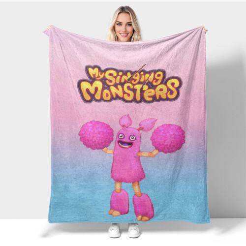 Couverture en flanelle My Singing Monsters 80 x 60 pouces