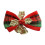 Christmas mini tree bows red green plaid 2.4" x 1.5" 1