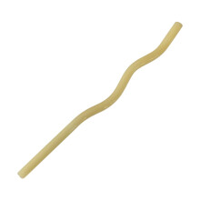 Wavy Glass Straw Reusable 7.87 inch Smoothie Drinking Straw