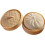 Glitter Dumpling Squishy Toy White Yellow 1pc 4