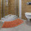 Bathtub Mat Brown Curved Shower Floor Mat 1 Pack 6