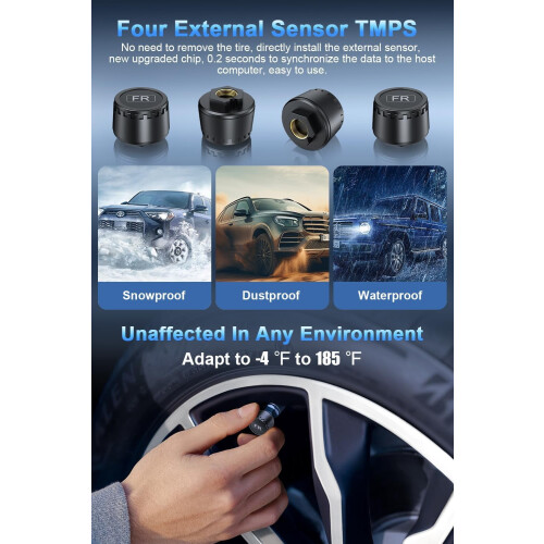 Solar TPMS with 4 Sensors and Color LCD Display 2