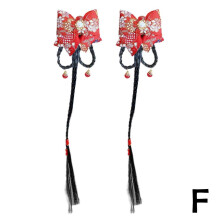 Polyester Fiber Hair Clips for Girls New Year Festive Use
