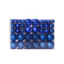 Christmas Ball Ornaments Blue Shatterproof 100 pcs
