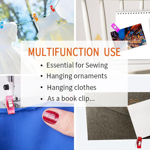 Sewing Clips Multifunctional 100 Pcs Mix Colors 2