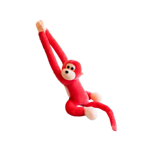 Hanging Monkey Plush Toy 23.6 Inch Red 2