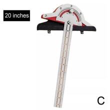 Woodworker's Edge Ruler Protractor 10/15/20 Inch High