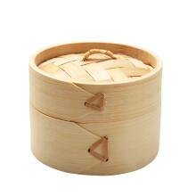 Bamboo Steamer Natural Handmade Chinese Style 3-Tier