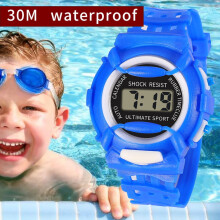 Jacenvly men's analog-digital sport watch orange