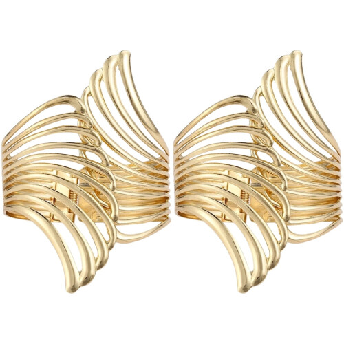 Pulseiras de punho com abas para homem (2 peças)