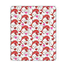 Tapis de souris carré en caoutchouc Hello Kitty 10 x 12 pouces