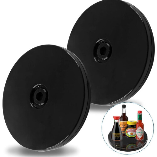 NOGIS Prato giratório Lazy Susan em acrílico, 10 cm (4 polegadas), pacote com 2 unidades.