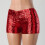 Dames sportshorts met pailletten 4