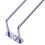 6X Glas Wein Champagner Cup Hangers Rack Halter mit Schrauben (Silber) 6