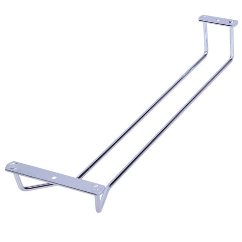 6X Glas Wein Champagner Cup Hangers Rack Halter mit Schrauben (Silber) 2