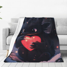 How to Train Your Dragon Fleece Throw Blanket 80"x60"