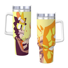 Pahar izolat Rick și Morty, 40 oz, cu mâner și...