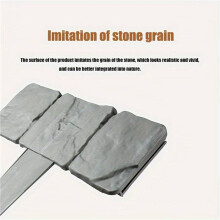 60X Garden Patio Border, Imitation Stone Fence Panels, Patio Outdoor Barrier Flower Bed Fence
