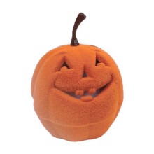 Halloween-Kürbis-Schmuckkästchen, Wildleder-Ringbox, 1 Stück