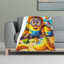 Minions fleece blanket super soft 32x48 inch