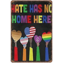 LGBT Pride -metalliseinäkyltti, vintage-tyyli, 8 x 12 tuumaa
