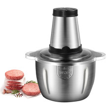 Tritacarne elettrico in acciaio inox 3L250W a 2 velocità