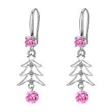 GARENAS platte oorringen voor dames, roze
