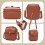 Unisex Crossbody Leather Bag – Adjustable Strap, 20cm 5