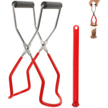 Red multipurpose kitchen canning tool set