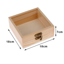 Klappbare Aufbewahrungsbox aus Holz für Schmuck und Bastelarbeiten