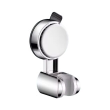 New Unique Horizontal Setting,Suction Cup Handheld Shower Holder ,Large Shower Supports,Wall Mounted Silver
