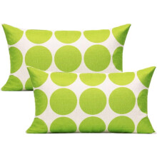 Lendenkissenbezüge Grün Geometrisches Muster 12x20 Zoll 2er-Set