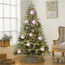 Staron Christmas Tree Ball Ornament Pink 2.36-inch