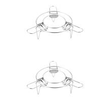 Steam Rack for Steamer Pot Table Grill 2 pcs 304 Stainless