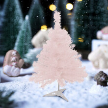 XUNRYAN pink mini artificial Christmas tree ornament
