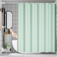 Hotel Fabric Shower Curtain with Snap-in Liner 72x72 in