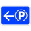 Parkpfeil links, Schild 12x18 Zoll 1