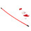 Cat Teaser Toy Santa Design Red PP Stick 6