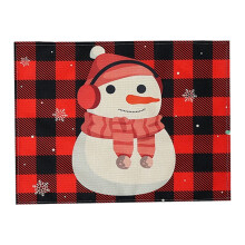 Linen Christmas tablecloth home decor 1 piece