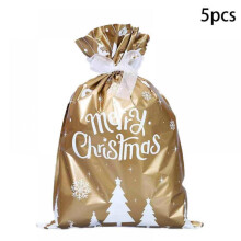 Sacs cadeaux de Noël à cordon, lot de 12