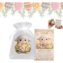 Easter Bunny Pocket Hug with Prayer Card, 1 piece